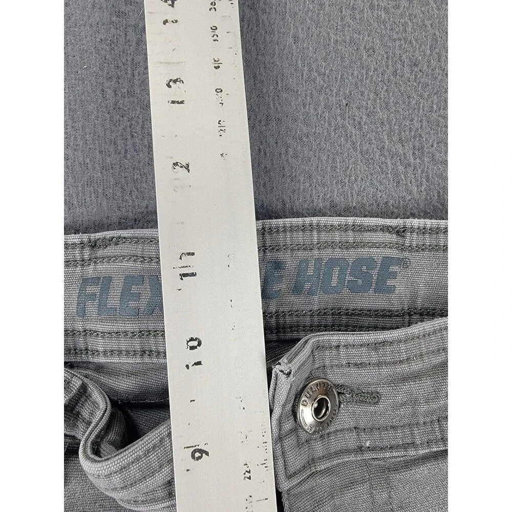 Duluth Flex Fire Hose Pants Mens‎ 36x30 Gray Workwear Cargo Standard Fit Durable